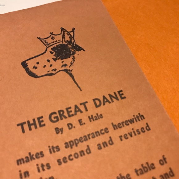 The Great Dane By D.E. Hale. 1938 Second Edition. Collectible Vintage. Hardback. - Picture 4 of 10